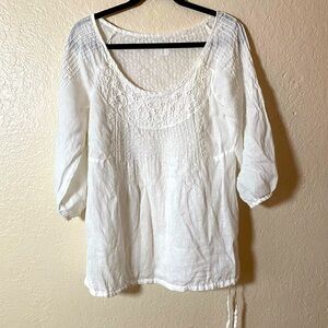 Elegant White Women's Blouse